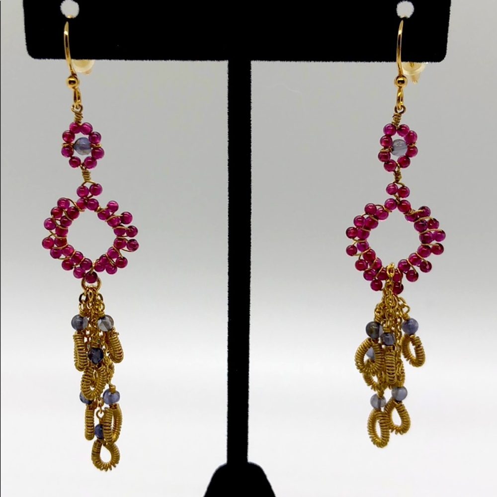 Dramatic drop earrings